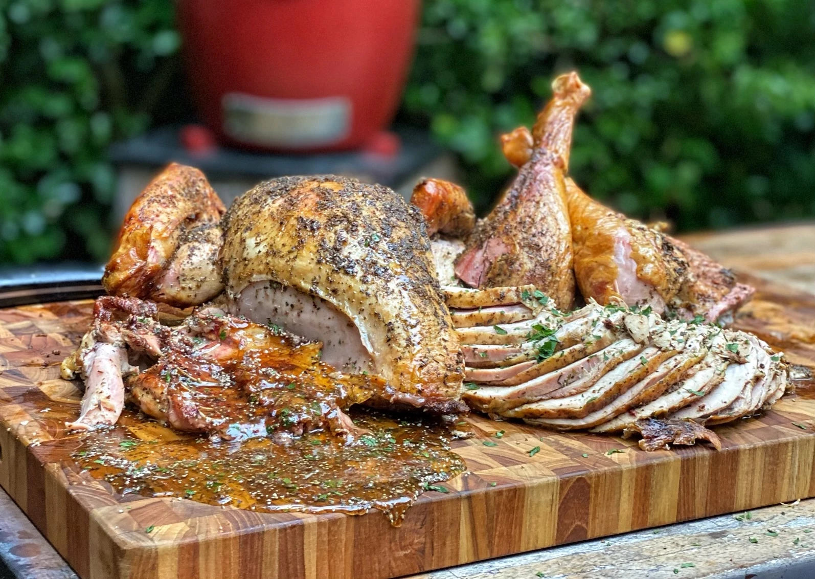 Kamado joe smoked turkey hotsell