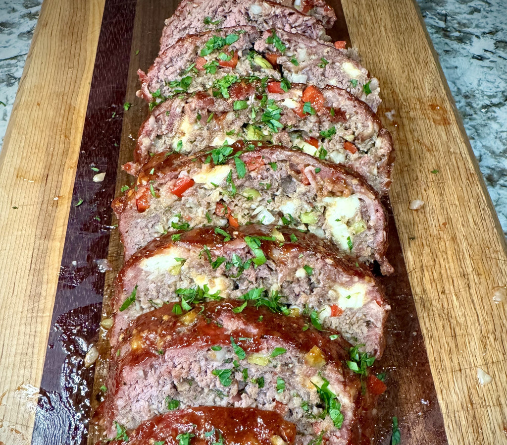 Fully Loaded Smoked Meatloaf