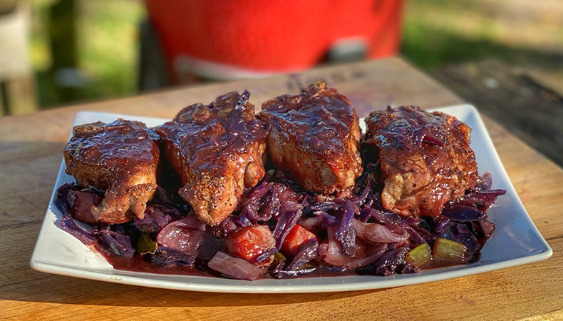 St. Patrick’s Day Lamb and Brazed Cabbage - Kamado Joe