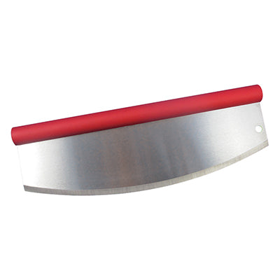 Pizza Cutter with curved blade and comfortable red handle